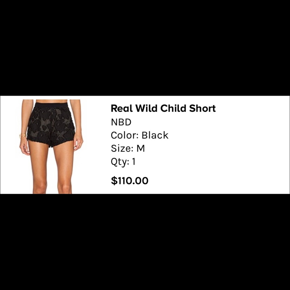 NBD Real Wild Child shorts